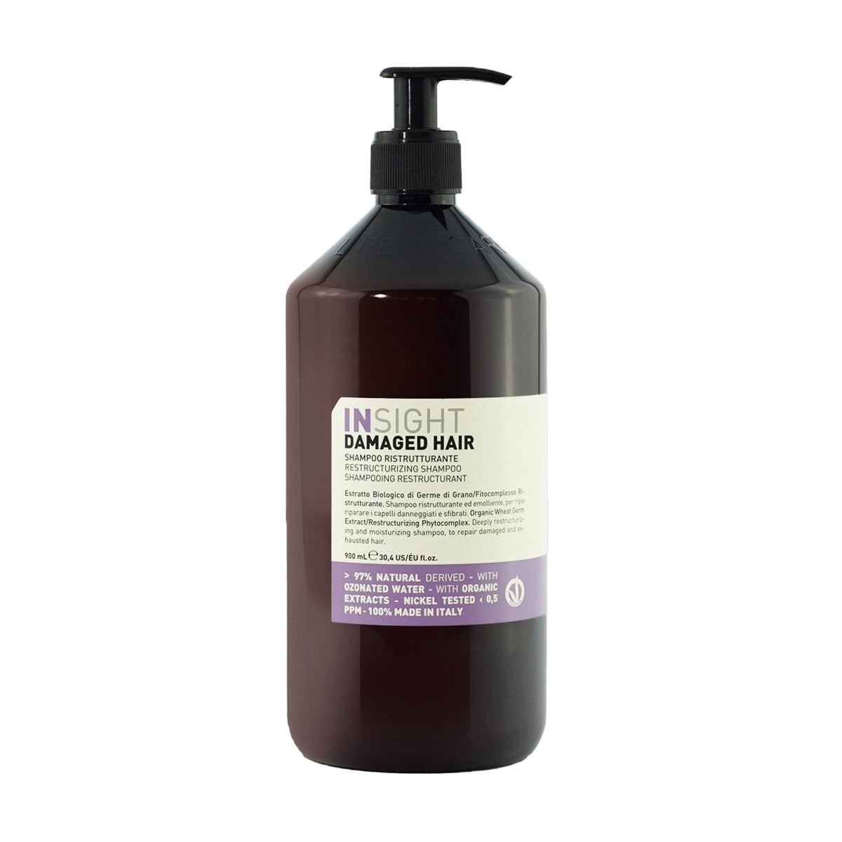 Відновлювальний шампунь Insight Damaged Hair Restructurizing Shampoo для пошкодженого волосся, 900 мл